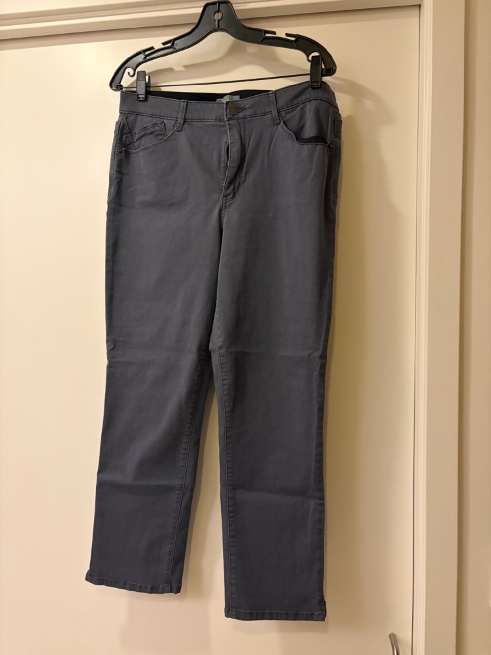 Wit & Wisdom Cropped Ankle Pants in Slate Blue